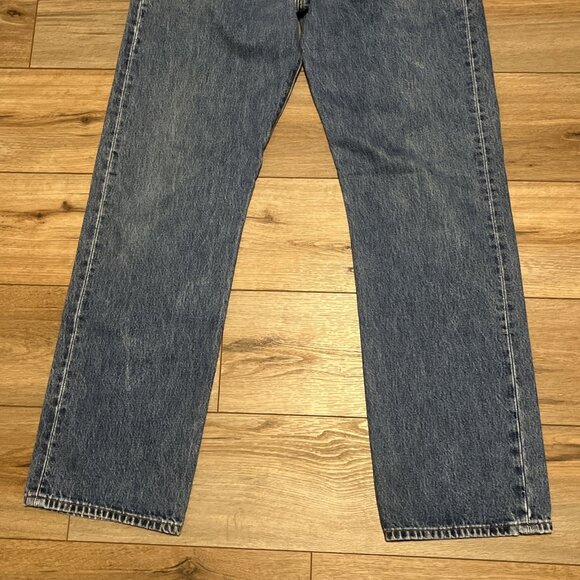 Men's Levis 501 Original Fit Denim Jeans SZ 36x34 Blue Modern Button Fly Red Tab - Picture 3 of 13